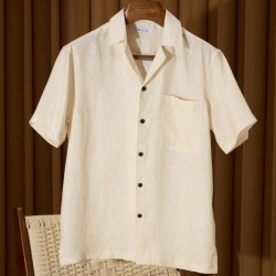 [홍콩명품.loro piana] 로로피아나 2026 남성용 린넨 반팔셔츠 LP1159 HD  홍콩명품의류,구매대행,온라인명품