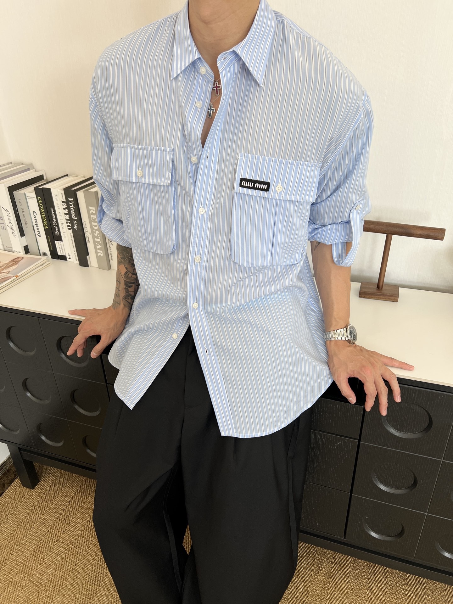 [홍콩명품,MIU MIU] 미우미우 2026 셔츠 MM094 HD 홍콩명품의류,구매대행,온라인명품