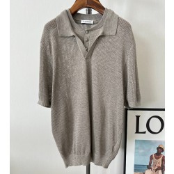 [홍콩명품.SAINT LAURENT] 생로랑 2026 남성용 니트반팔 YSL088 PD 홍콩명품의류,구매대행,온라인명품