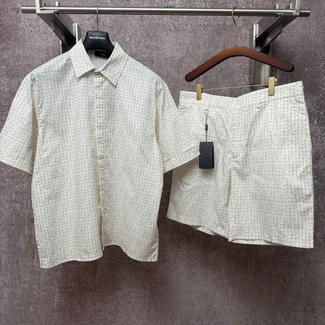 [홍콩명품,FENDI] 펜디 2026 남성용 린넨셔츠세트 FD763 PD 홍콩명품의류,구매대행,온라인명품