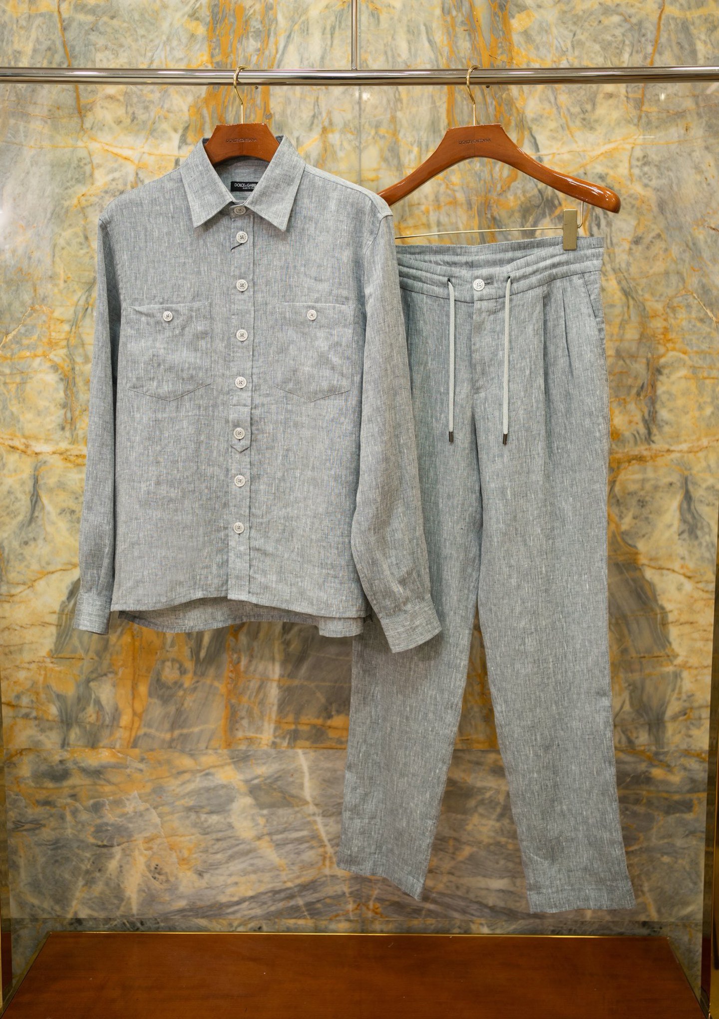 [홍콩명품 DOLCE & GABBANA] 돌체앤가바나 2026 남성용 린넨셔츠세트 DG571 HD 홍콩명품의류,구매대행,온라인명품