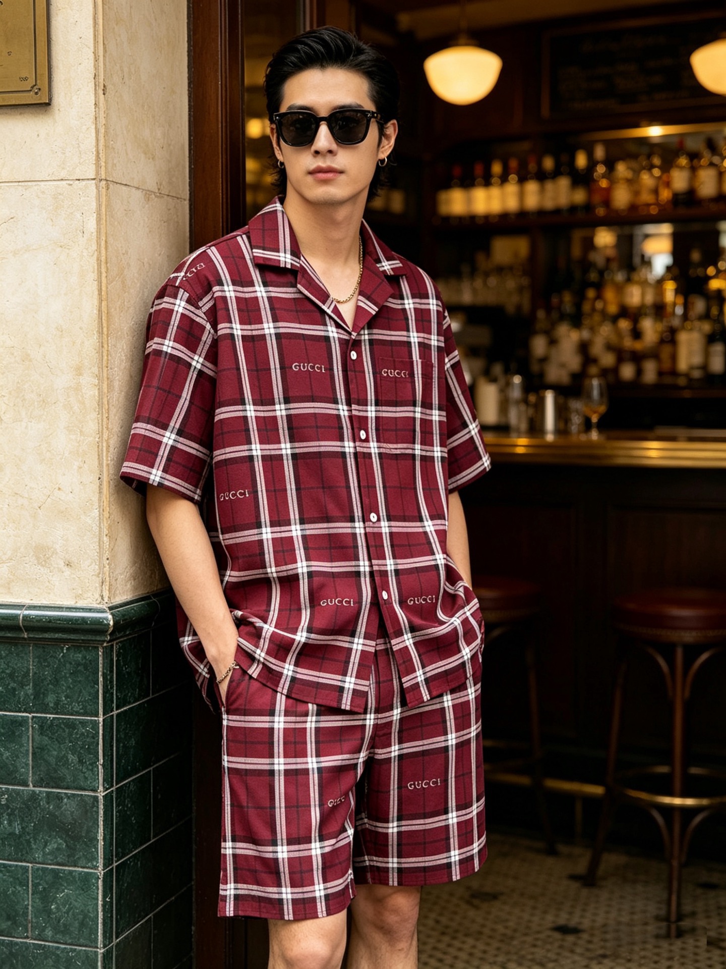 [홍콩명품.GUCCI]구찌 2026 남성용 반팔셔츠세트 GC682 HD 홍콩명품의류,구매대행,온라인명품