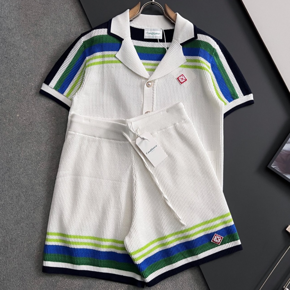 [홍콩명품.CASABLANCA] 카사블랑카 2026 남성용 니트반팔세트 GT517 HD 홍콩명품의류,구매대행,온라인명품