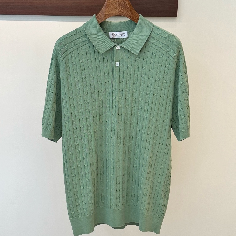 [홍콩명품.BRUNELLO CUCINELLI]브루넬로 쿠치넬리 2026 남성용 니트반팔 BL1587 YB  홍콩명품의류,구매대행,온라인명품
