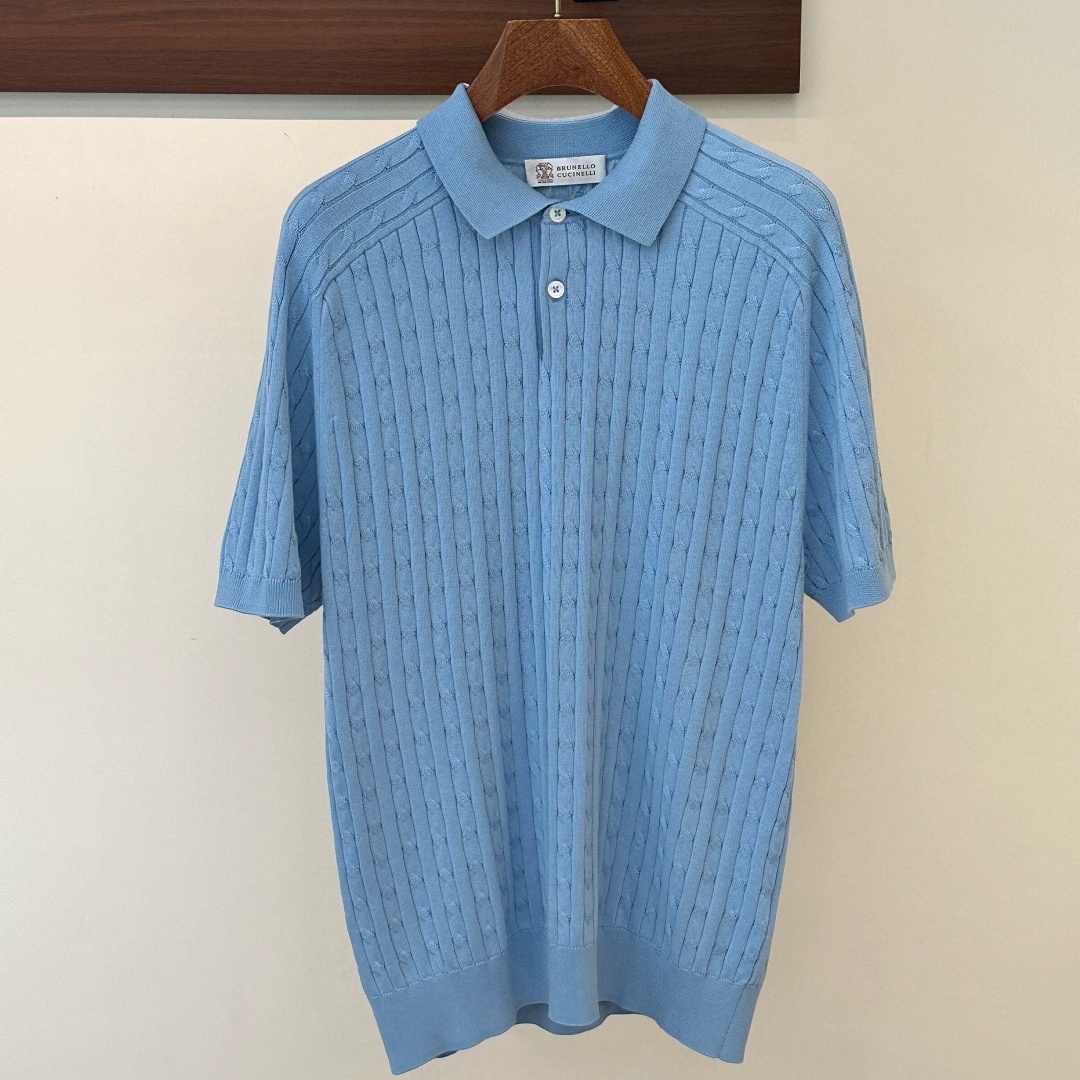[홍콩명품.BRUNELLO CUCINELLI]브루넬로 쿠치넬리 2026 남성용 니트반팔 BL1589 YB  홍콩명품의류,구매대행,온라인명품