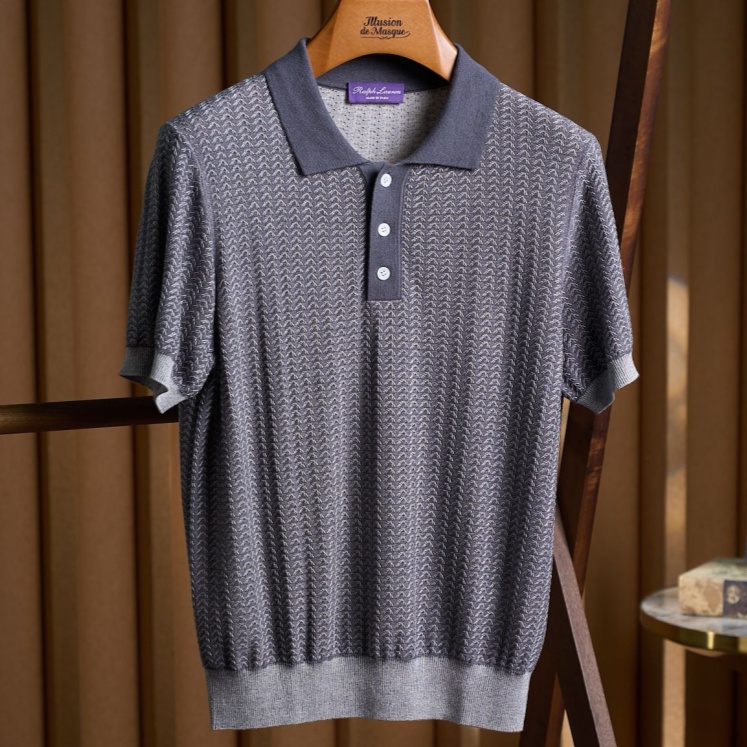[홍콩명품.Ralph lauren] 랄프로렌 2026 남성 린넨+울 반팔 GT541 HD  홍콩명품의류,구매대행,온라인명품