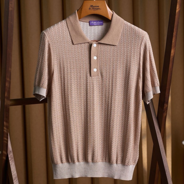[홍콩명품.Ralph lauren] 랄프로렌 2026 남성 린넨+울 반팔 GT542 HD  홍콩명품의류,구매대행,온라인명품