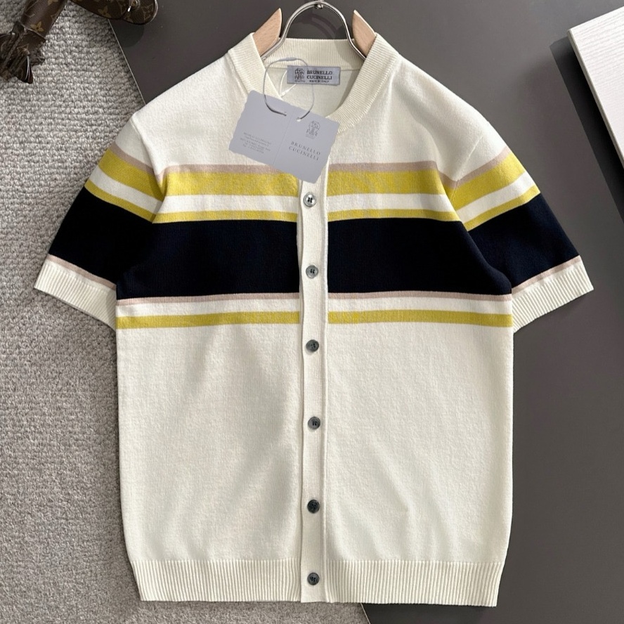 [홍콩명품.BRUNELLO CUCINELLI]브루넬로 쿠치넬리 2026 남성용 니트반팔 BL1594 PD 홍콩명품의류,구매대행,온라인명품