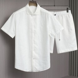 [홍콩명품.loro piana] 로로피아나 2026 남성용 린넨반팔셔츠세트 LP1344 YB 홍콩명품의류,구매대행,온라인명품
