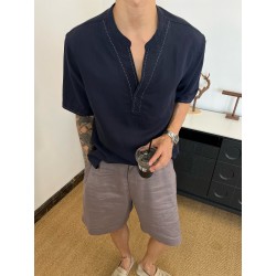 [홍콩명품.HERMES] 에르메스 2026 남성용 린넨반팔 HM588 YB 홍콩명품의류,구매대행,온라인명품