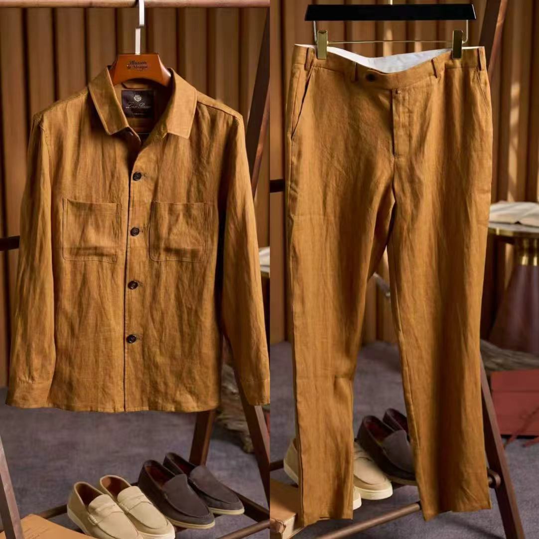 [홍콩명품.loro piana] 로로피아나 2026 남성용 린넨셔츠세트 LP1403 HD 홍콩명품의류,구매대행,온라인명품