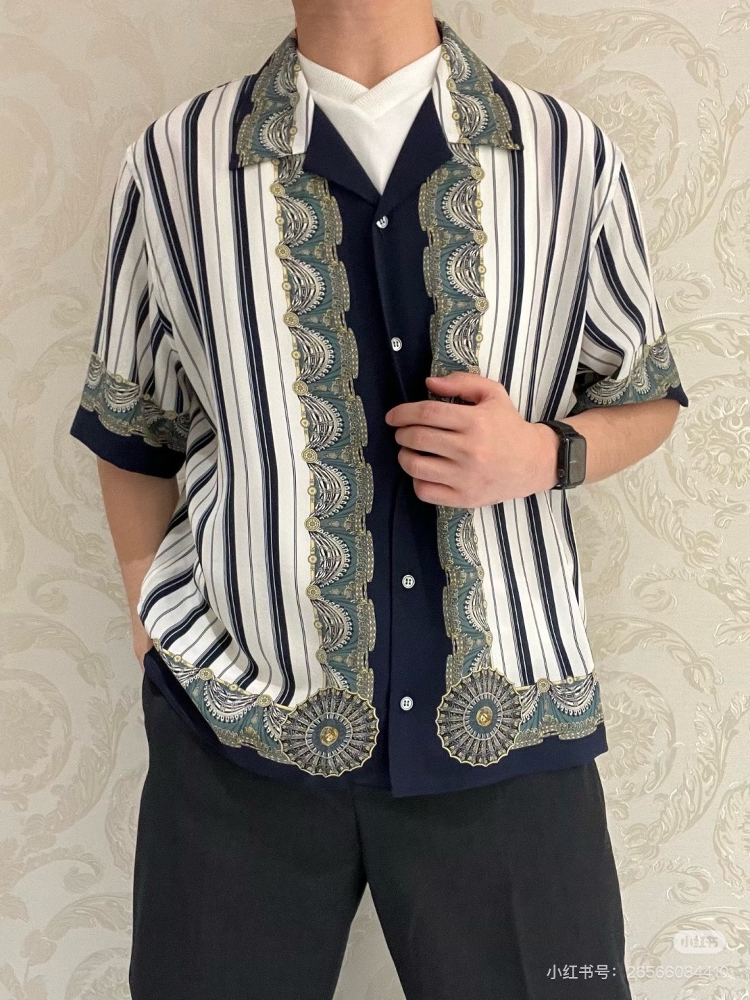 [홍콩명품 VERSACE] 베르사체 2026 남성용 실크반팔셔츠 VC335 PD 홍콩명품의류,구매대행,온라인명품