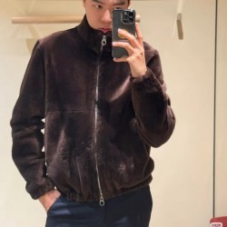 [홍콩명품.loro piana]로로피아나 2026 남성용모피일체  양가죽 자켓 LP1473 HD 홍콩명품의류,구매대행,온라인명품