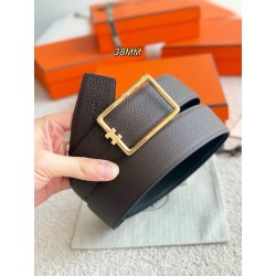 [홍콩명품.HERMES] 에르메스 2026 남성용 가죽벨트 3.8 CM HM003