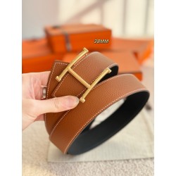 [홍콩명품.HERMES] 에르메스 2026 남성용 가죽벨트 3.8 CM HM006