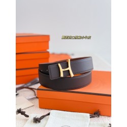 [홍콩명품.HERMES] 에르메스 2026 남성용 가죽벨트 3.8 CM HM009