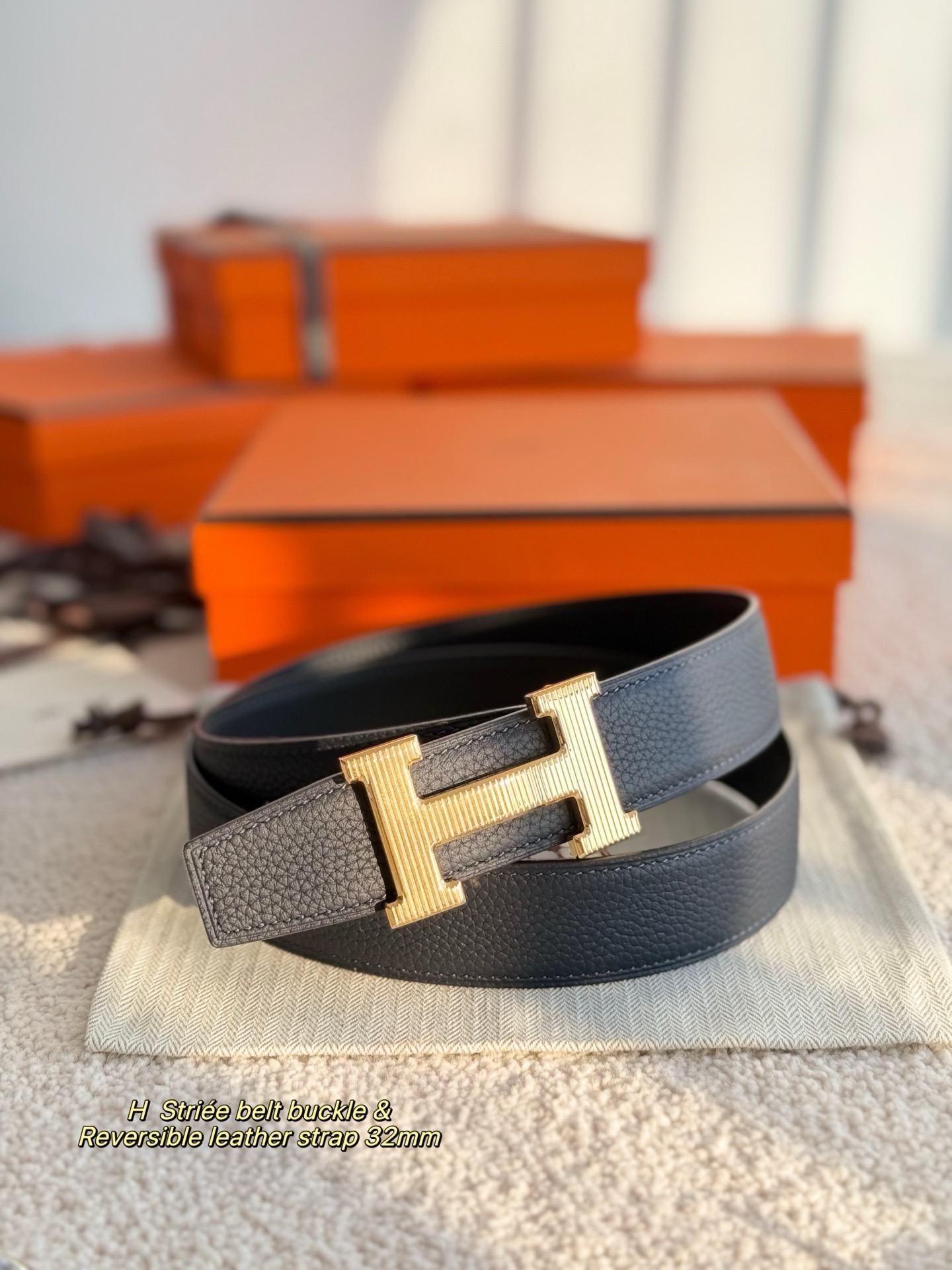 [홍콩명품.HERMES] 에르메스 2026 남성용 가죽벨트 3.8 CM HM018