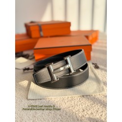 [홍콩명품.HERMES] 에르메스 2026 남성용 가죽벨트 3.8 CM HM022