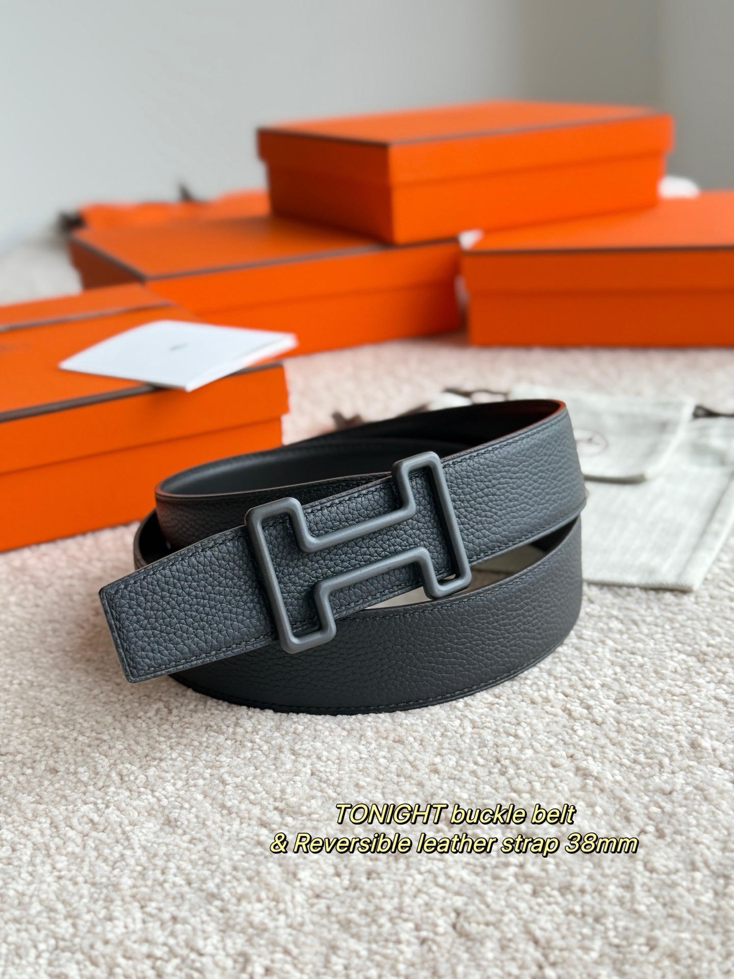 [홍콩명품.HERMES] 에르메스 2026 남성용 가죽벨트 3.8 CM HM029