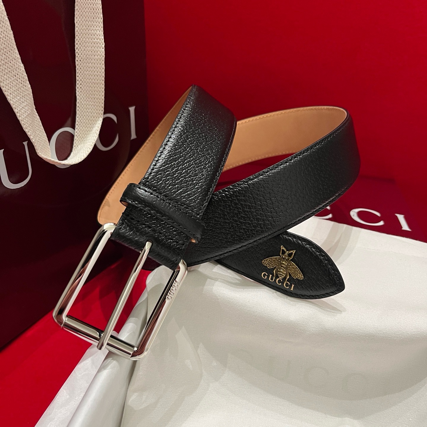 [홍콩명품.GUCCI]구찌 2026 남성용 가죽벨트 4.0 CM GC020