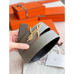 [홍콩명품.HERMES] 에르메스 2026 남성용 가죽벨트 3.8 CM HM046