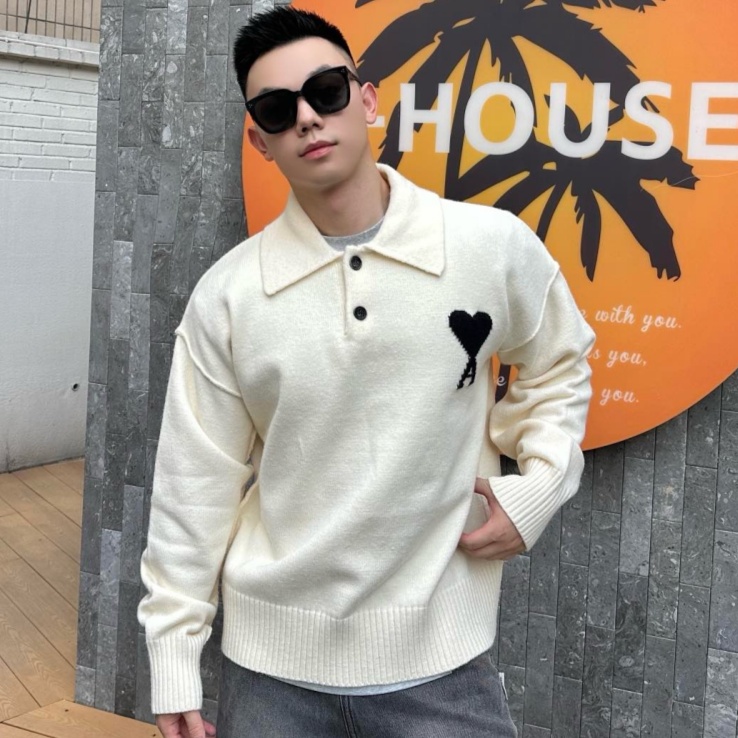 [홍콩명품.AMI] 아미 2026 남성용 울풀오버 AM70 HD 홍콩명품의류,구매대행,온라인명품