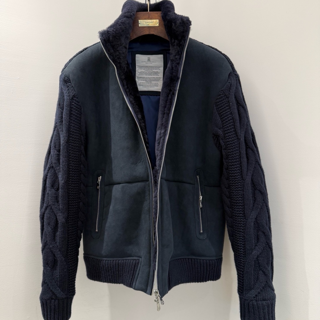 [홍콩명품.BRUNELLO CUCINELLI]브루넬로 쿠치넬리 2026 남성용 모피일체 양가죽 자켓 BL1826 HD 홍콩명품의류,구매대행,온라인명품