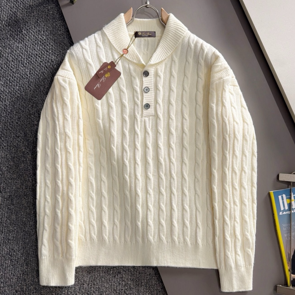 [홍콩명품.loro piana]로로피아나 2026 남성용 울혼방 풀오버 LP1657 HD  홍콩명품의류,구매대행,온라인명품