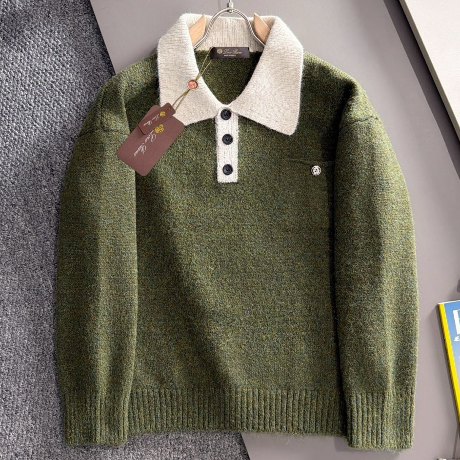 [홍콩명품.loro piana]로로피아나 2026 남성용 울혼방 풀오버 LP1665 HD  홍콩명품의류,구매대행,온라인명품